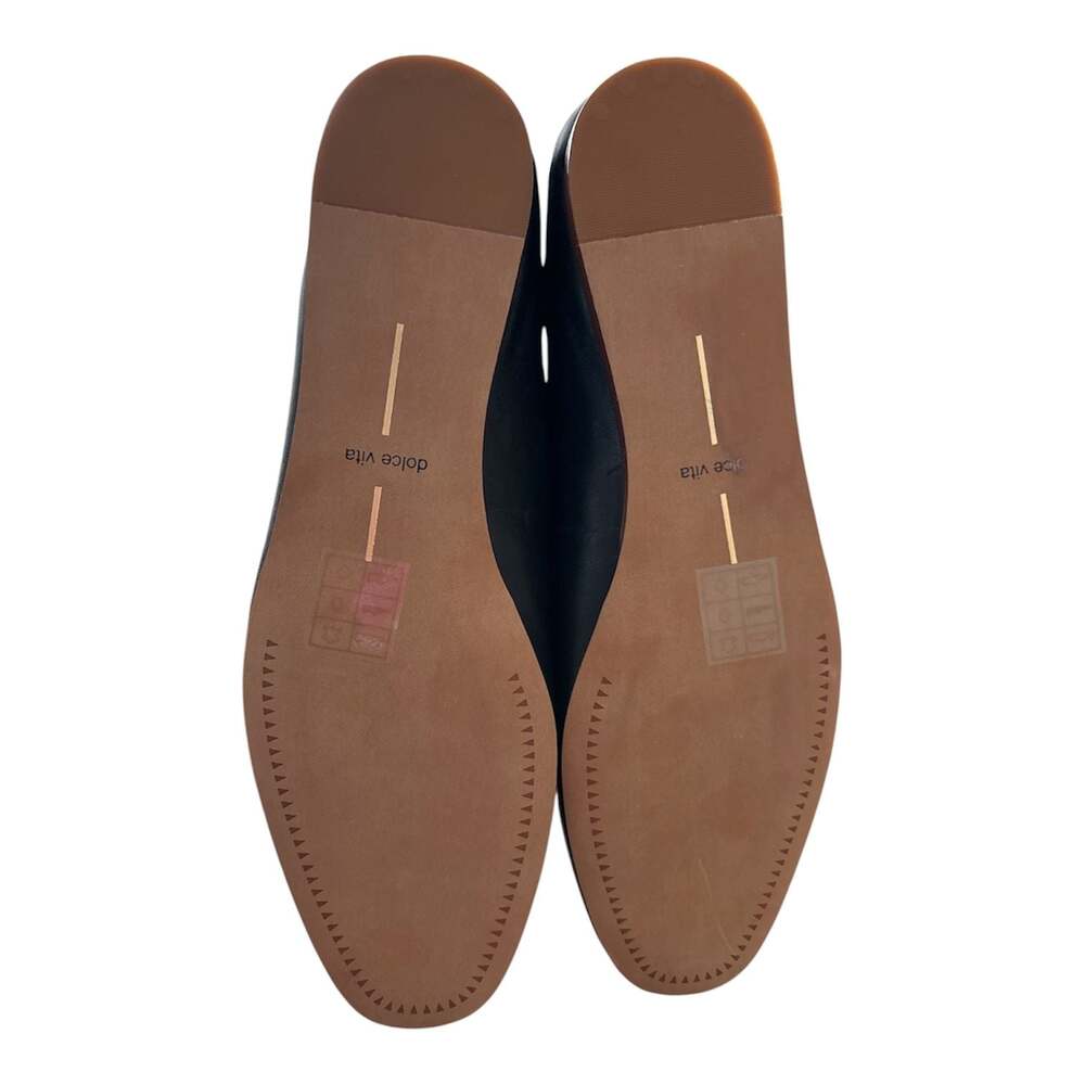 dolce vita Baiden Ballerina Flats  Black Leather Size 9 - Picture 9 of 9